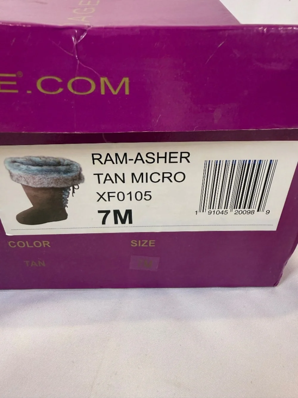 Rampage Ram-Asher Tan Faux Fur Winter Boots Women's 7M NIB